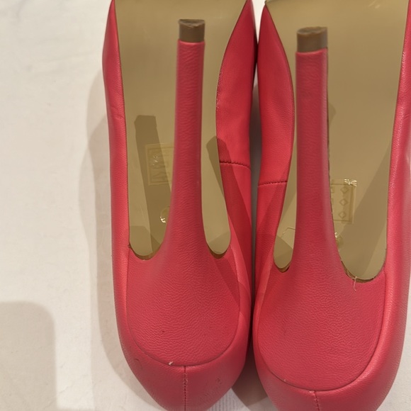 High-heels evening shoes - light pink / salmon. Worn only once. - Picture 5 of 6